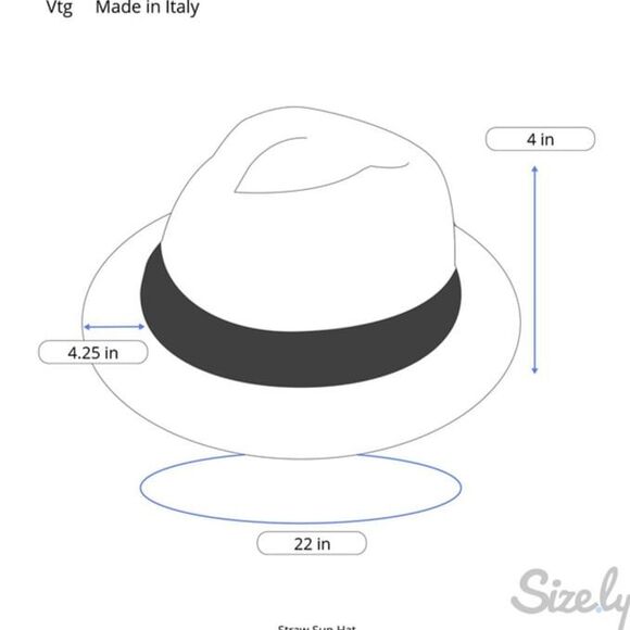 Vintage Straw Sun Hat Made in Italy Mint Condition Natural Nautical Maritime - Picture 11 of 11